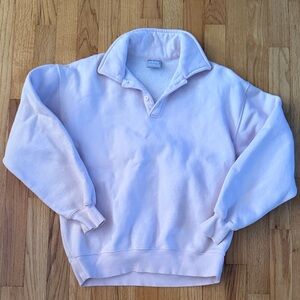Baby pink TNA polo crew neck